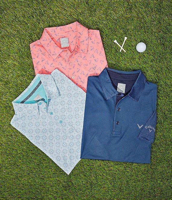 Callaway Chevron Printed Short Sleeve Golf Polo Shirt Product Image