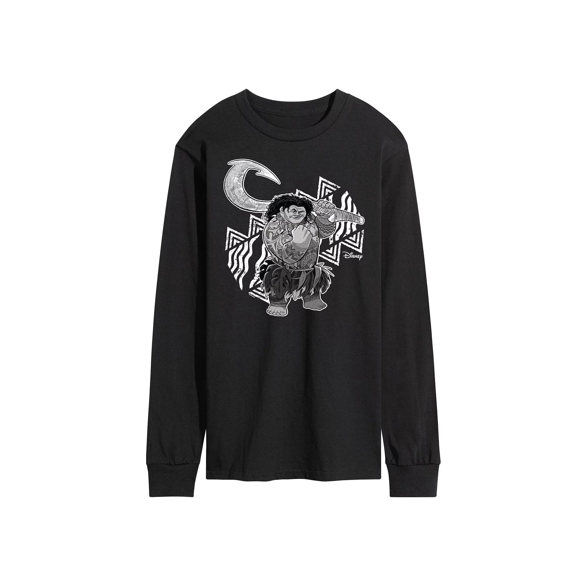 Disney's Moana Men's Maui Long Sleeve Graphic Tee,  Product Image