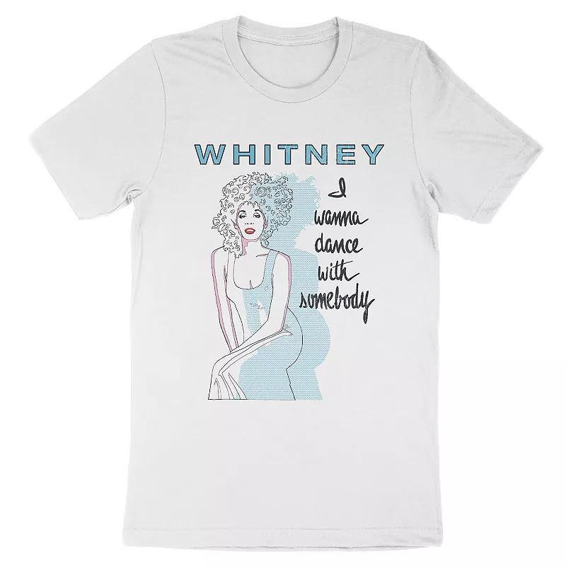 Men's Whitney Houston Tee, Size: XXL, White Product Image
