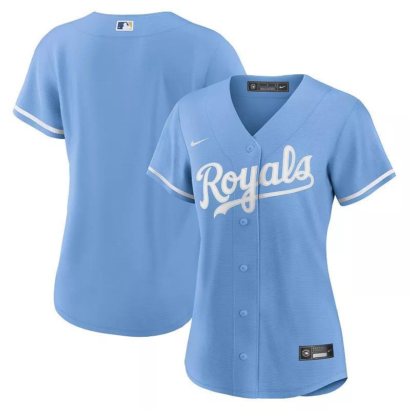 Womens Nike Blue Kansas City Royals Alternate Replica Team Logo Jersey Product Image