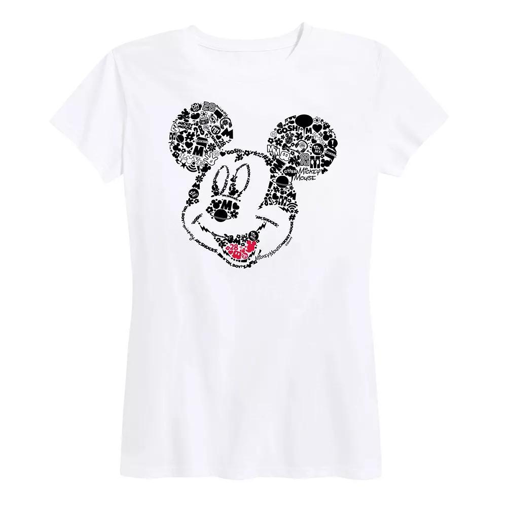 Disney's Mickey Mouse Women's Iconic Fill Graphic Tee,  Product Image