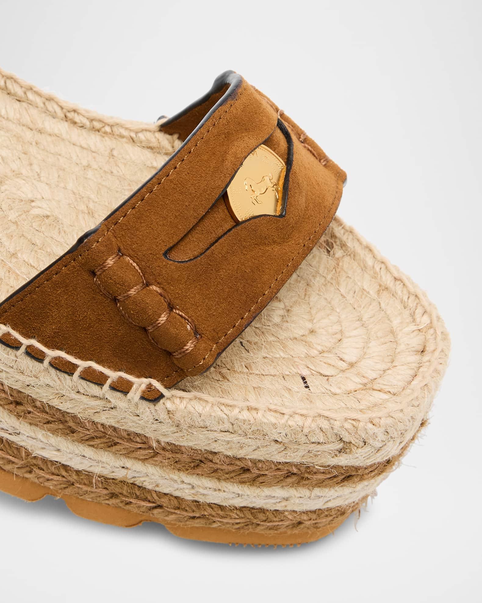 Leopard Slide Flatform Espadrilles Product Image