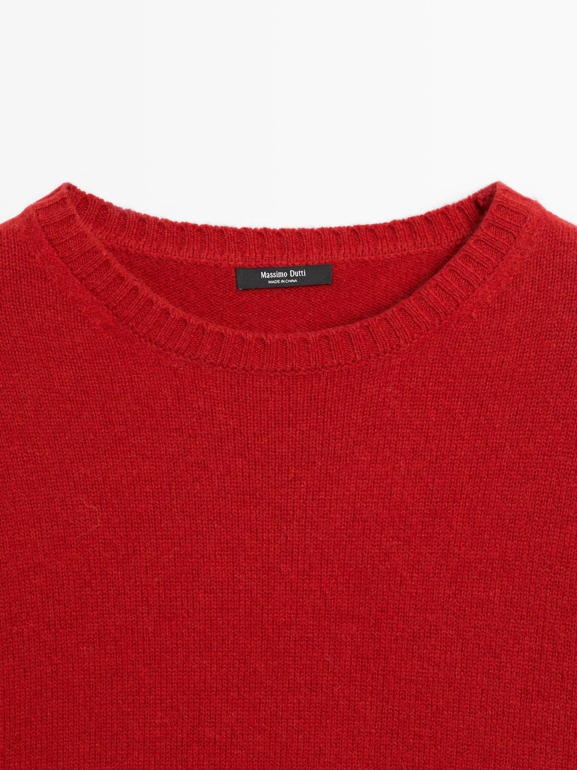 Wool blend crew neck sweater Product Image