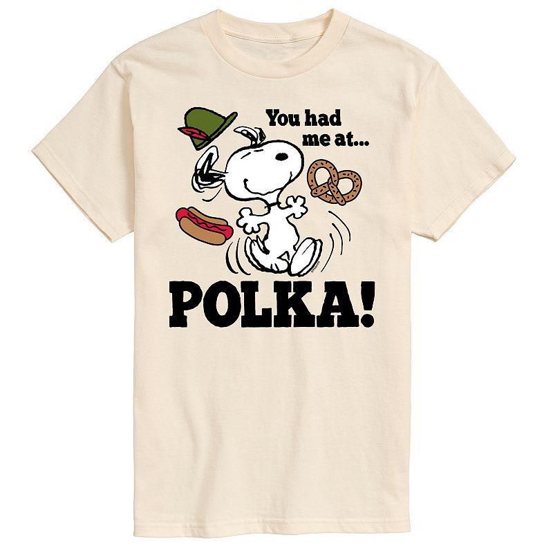 Men's Peanuts You Had Me At Polka Graphic Tee, Size: XL, White Product Image