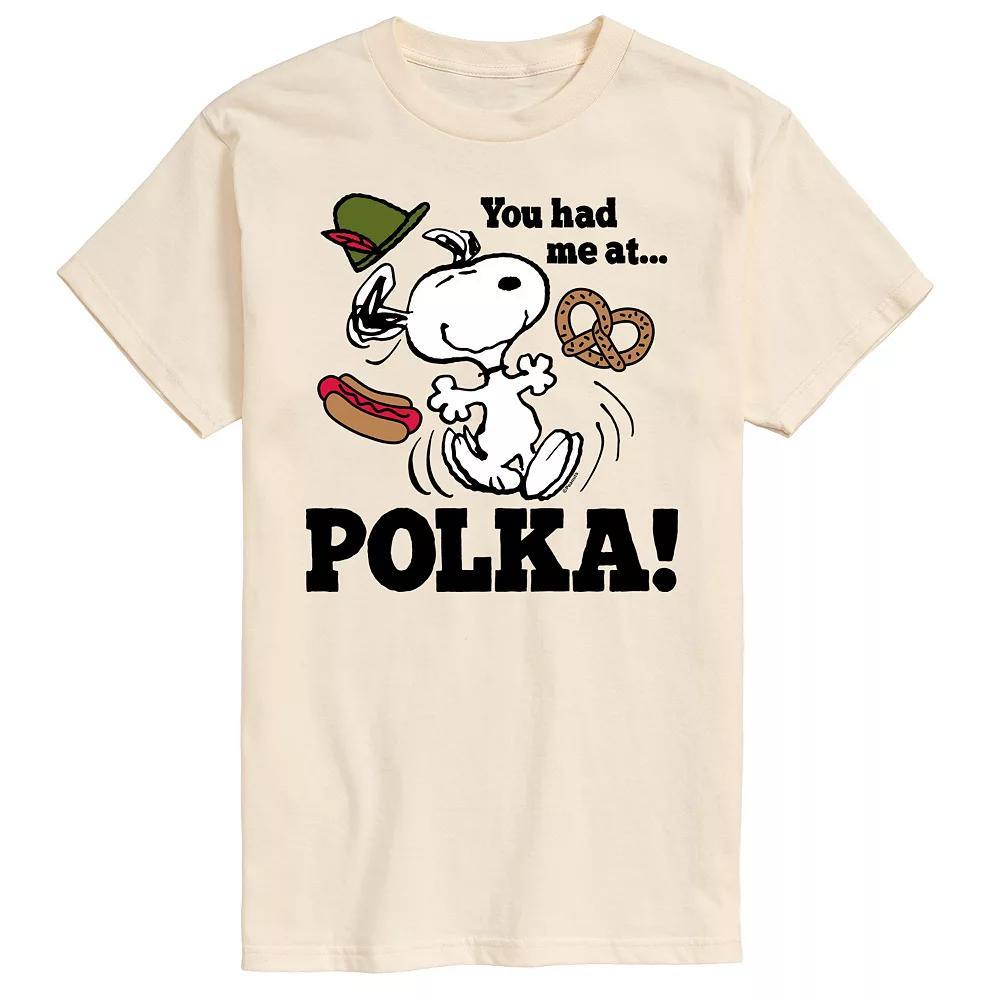 Men's Peanuts You Had Me At Polka Graphic Tee, Size: XXL, White Product Image