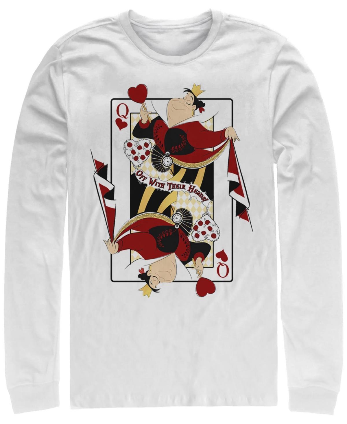 Mens Disney Alice In Wonderland Queen Of Hearts Playing Card Tee Product Image