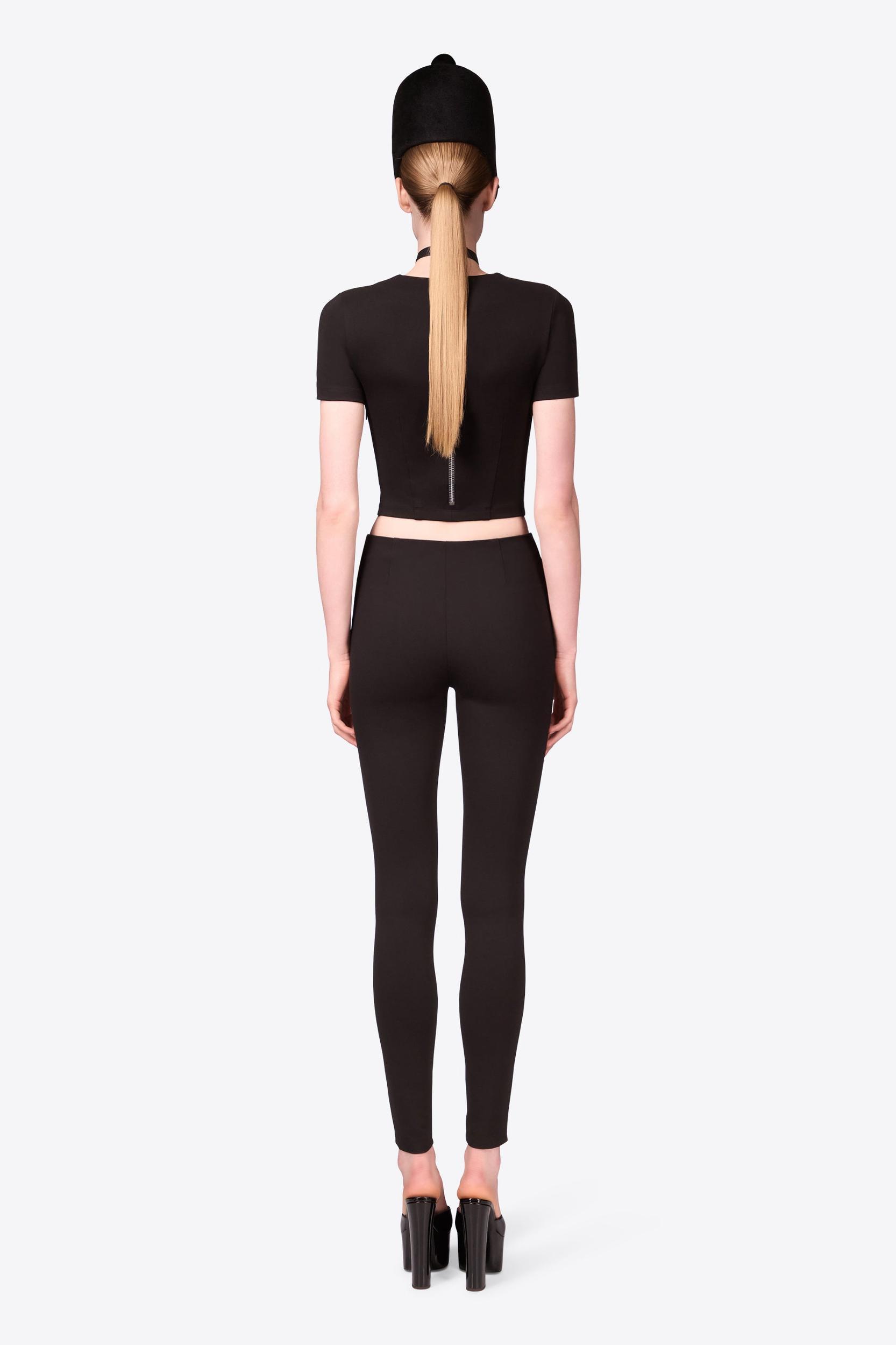 Zipper Bustier Cup T-Shirt Product Image