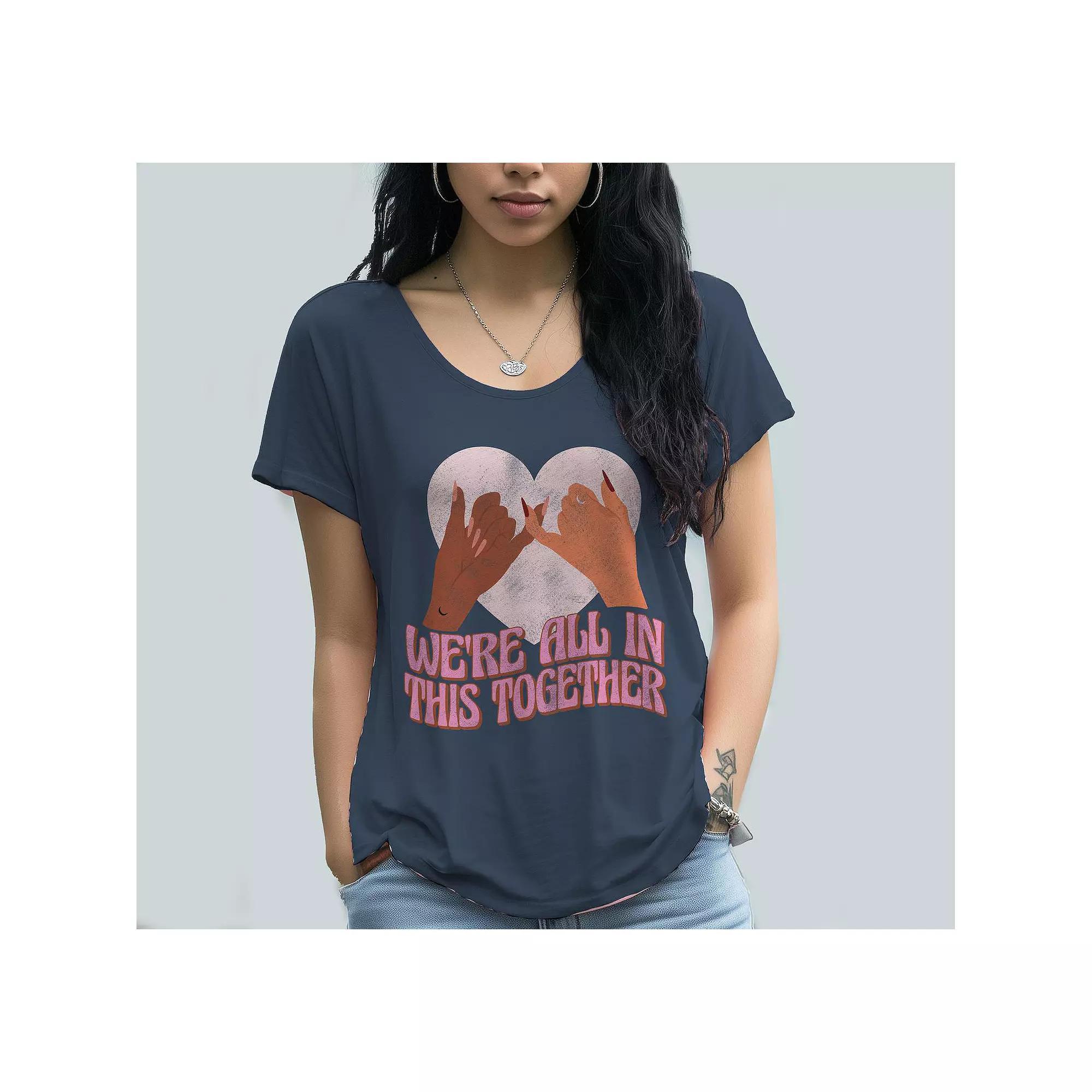 Junior's Grayson Threads Were All In Graphic Tee, Women's, Size: Medium, Vintage Blue Product Image