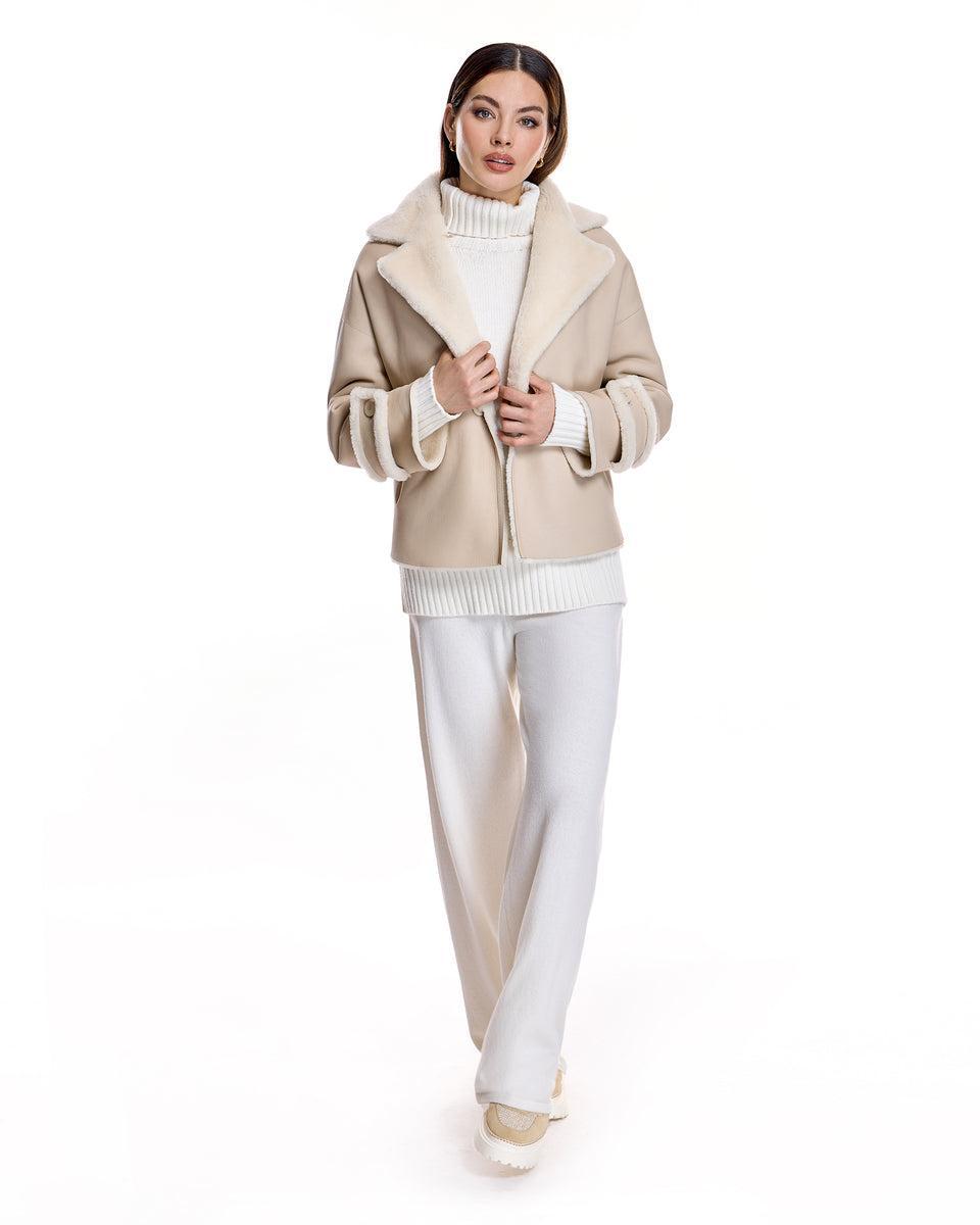 REVERSIBLE SHEARLING LAMB JACKET Product Image