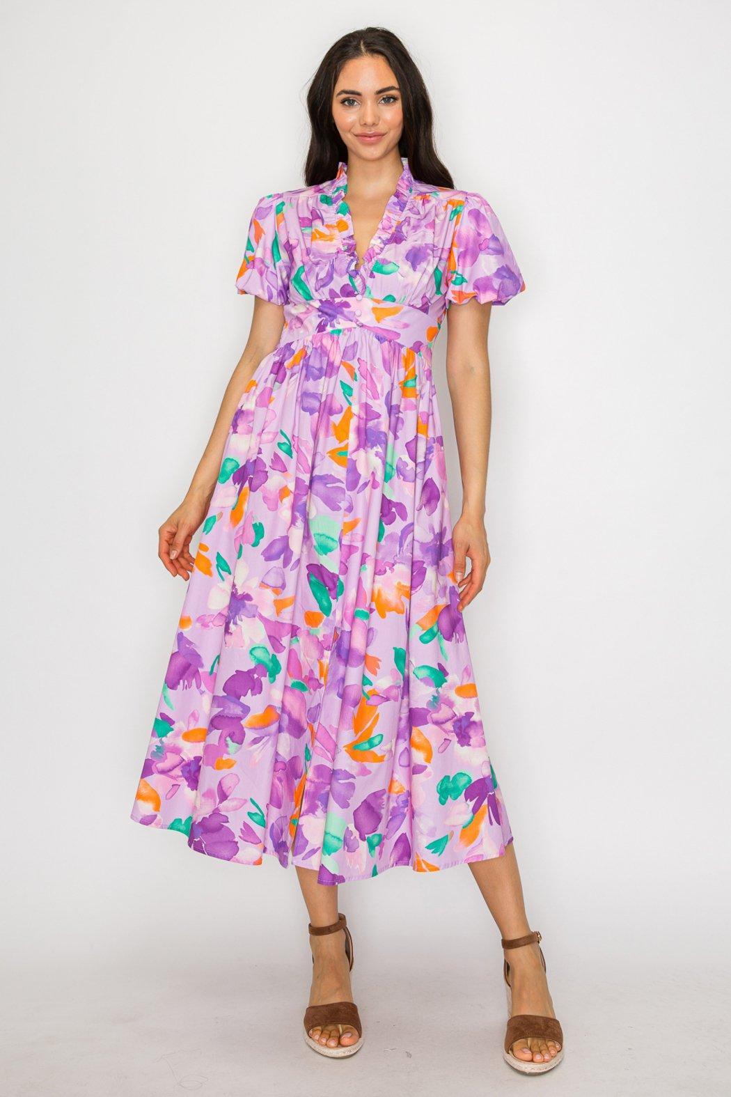 Lilac Dreamscape Maxi Dress Product Image