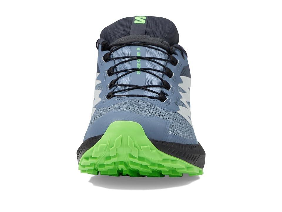 Salomon Sense Ride 5 GORE-TEX(r) (Flint Stone/Black/Green Gecko) Men's Shoes Product Image