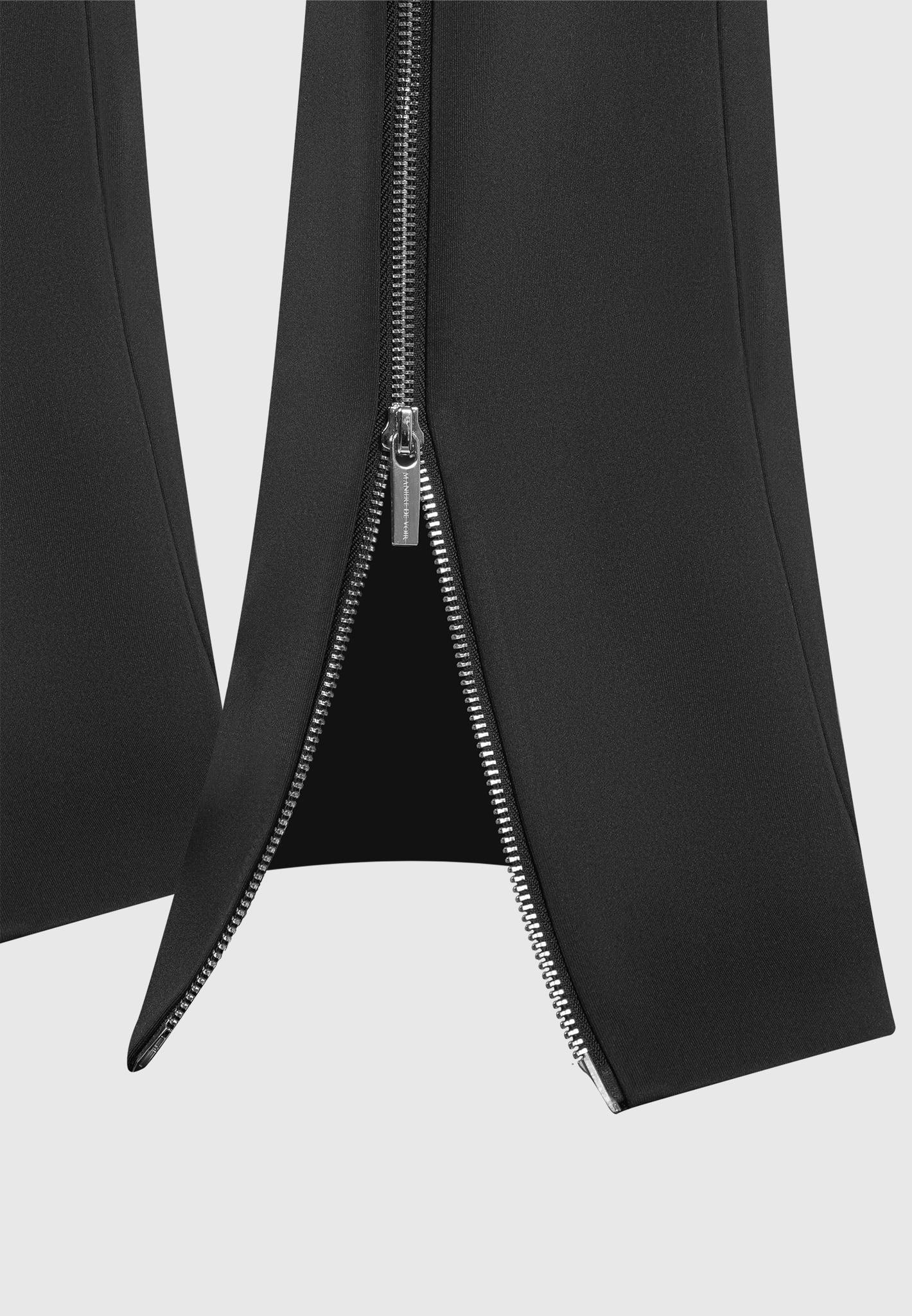 Zip Neoprene Trousers - Black Female Product Image