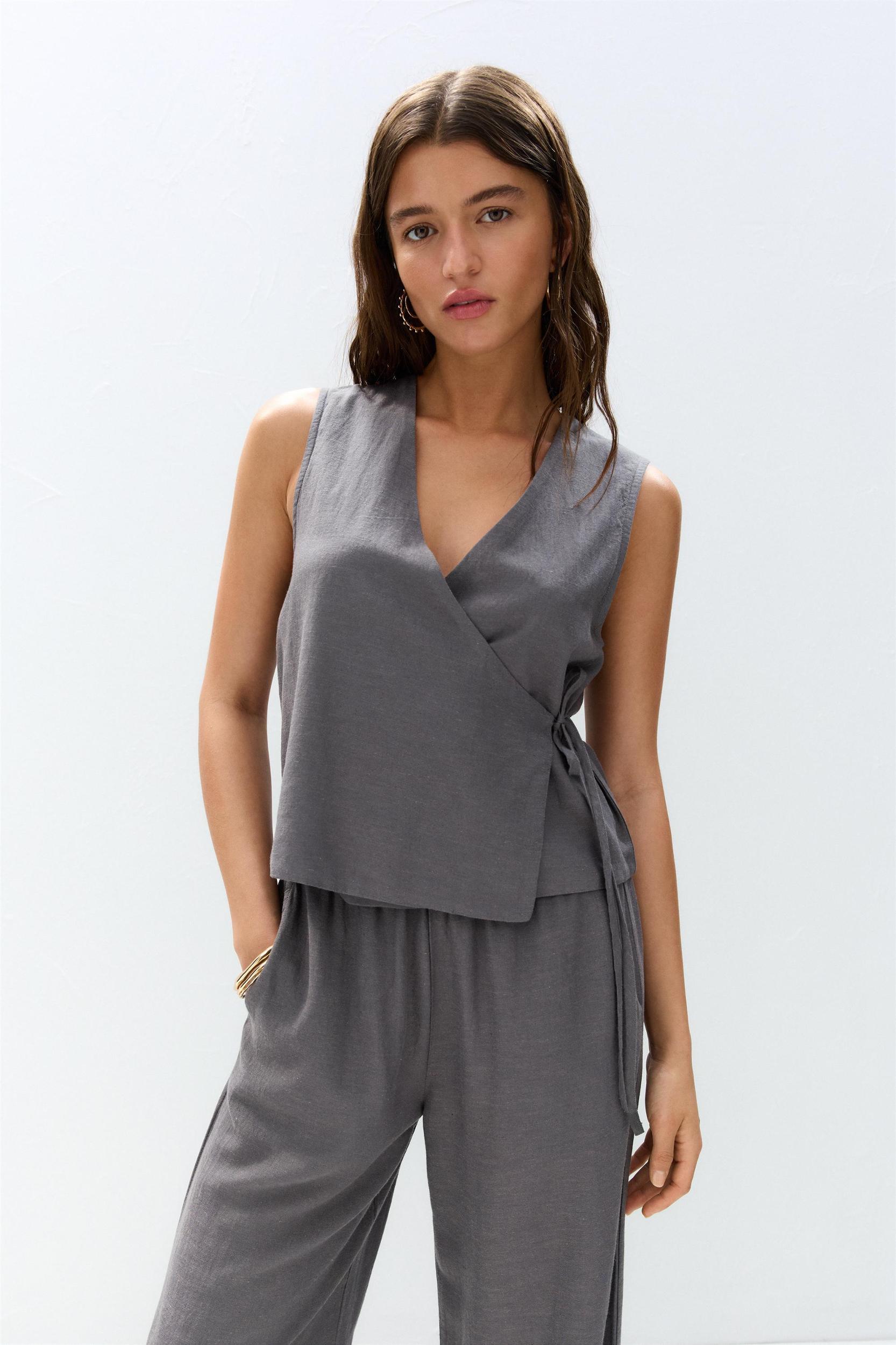 Rustic wrap top Product Image