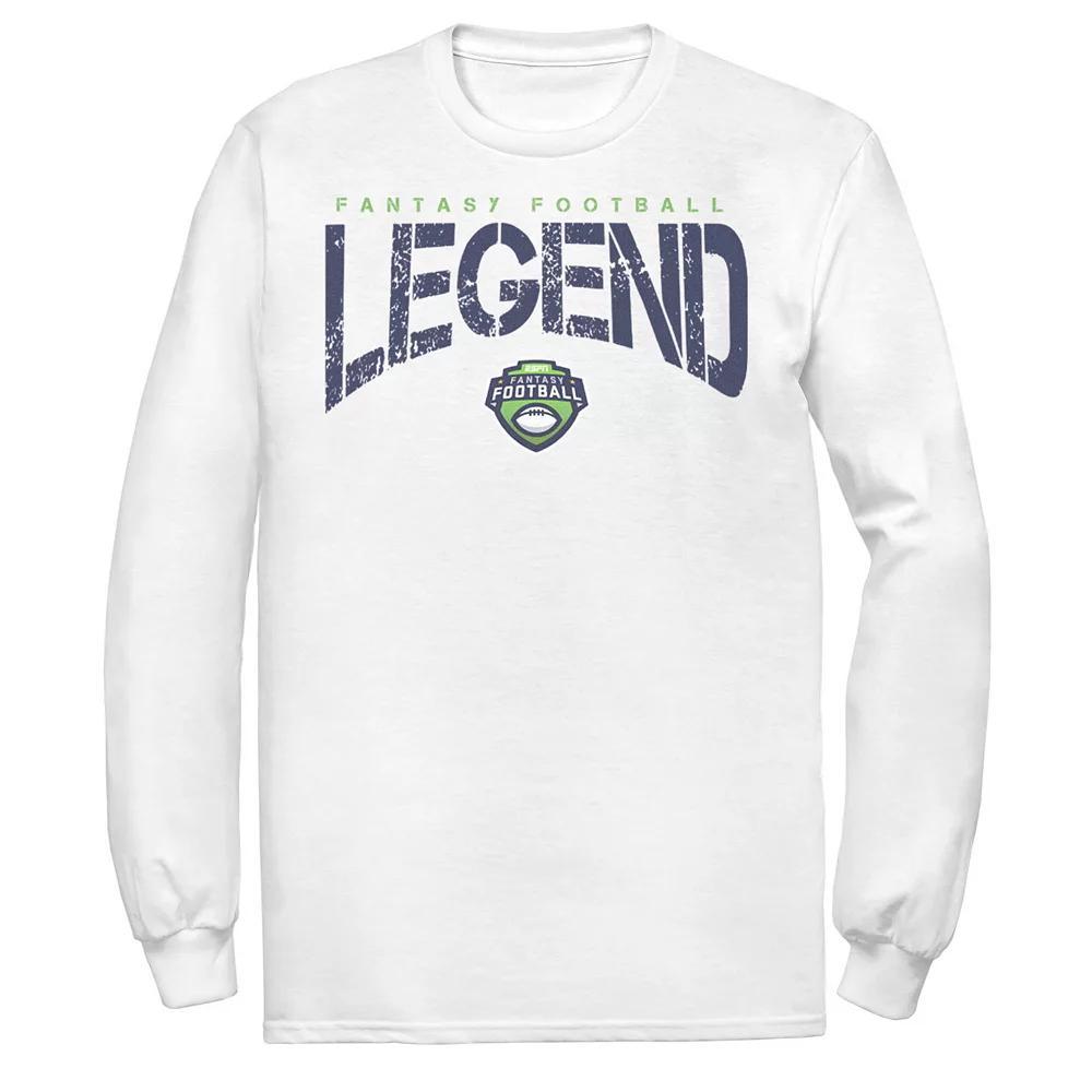 Men's ESPN Fantasy Football Legend Logo Long Sleeve Tee, Size: XXL, White Product Image