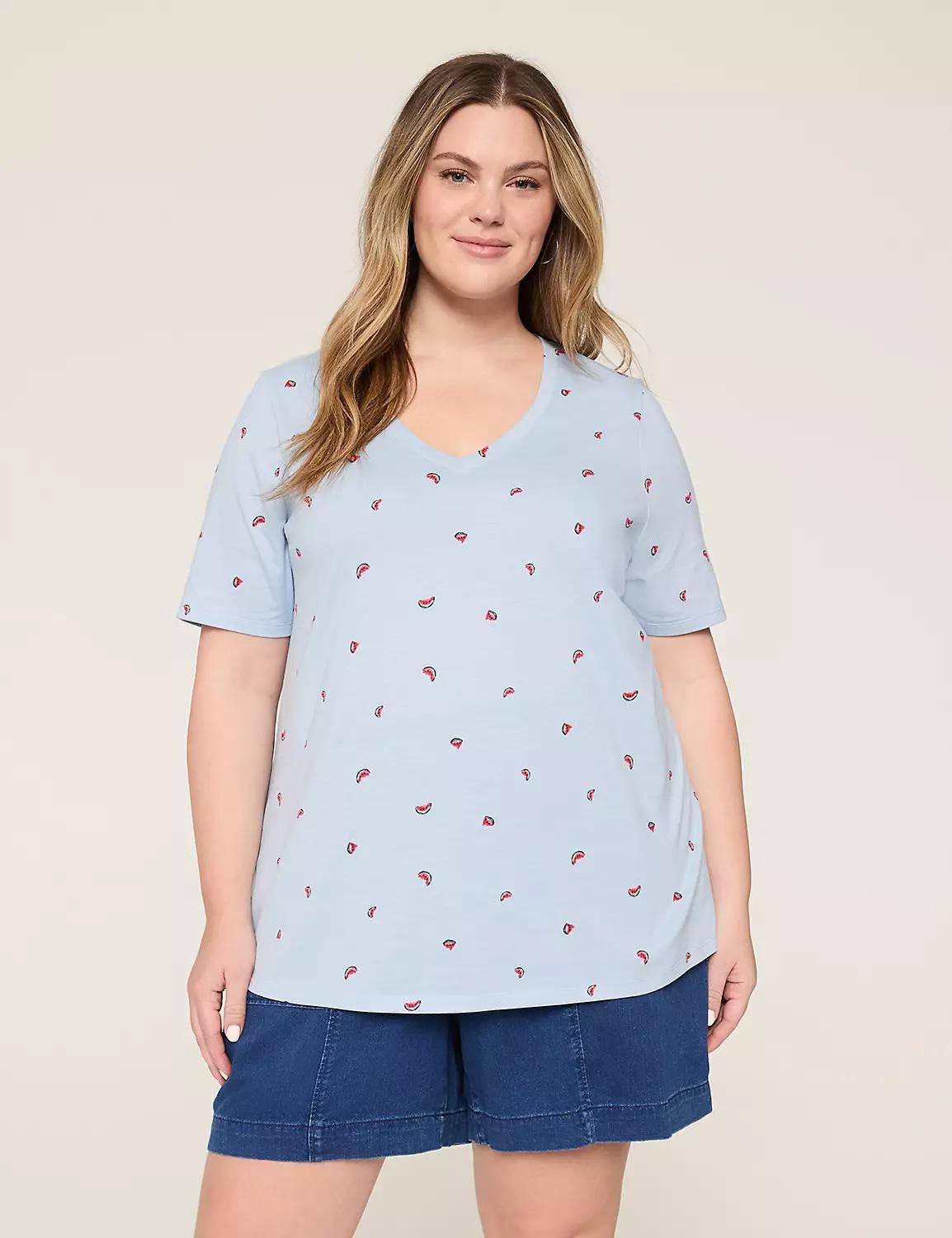 Perfect Sleeve V-Neck Tee Product Image