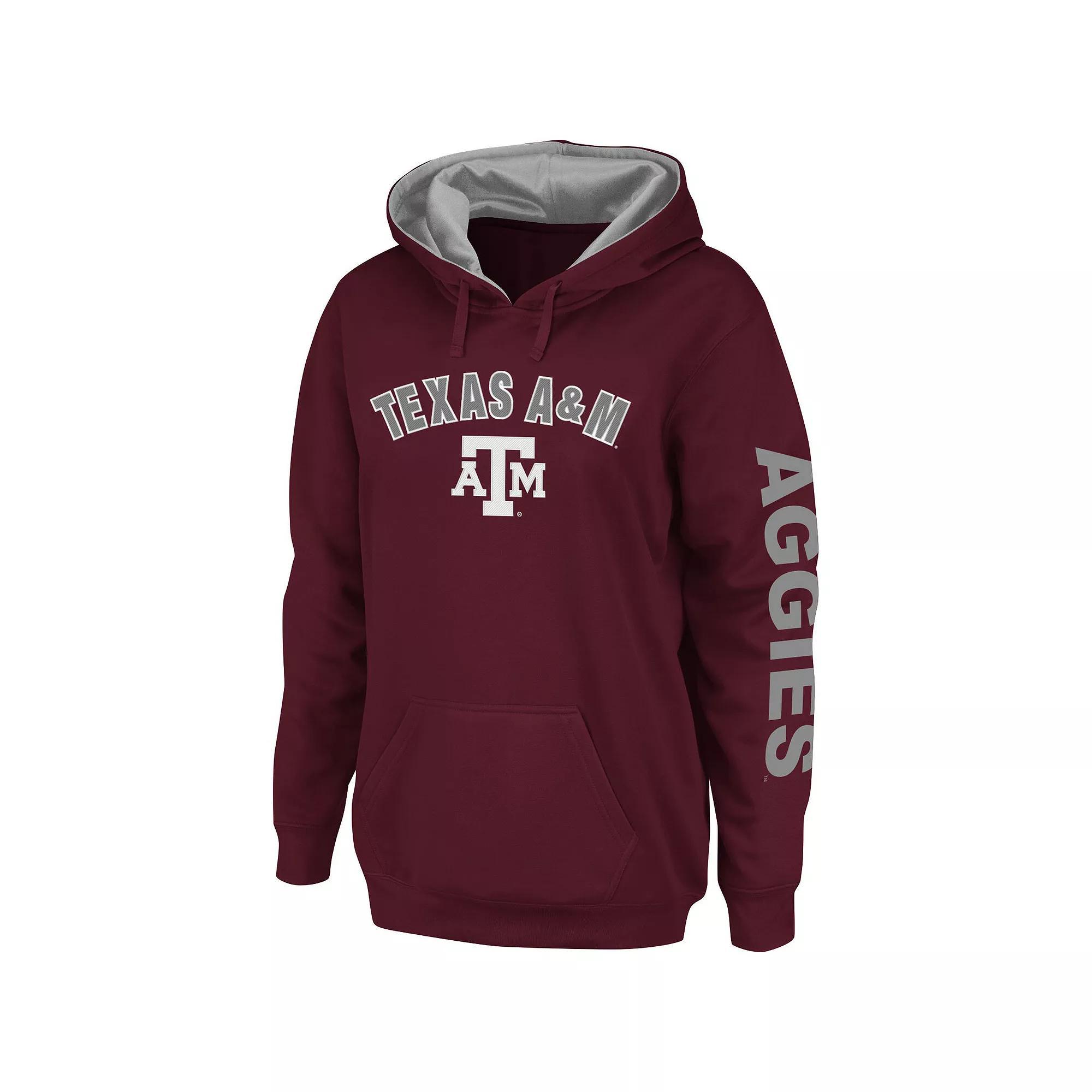 Women's Colosseum Maroon Texas A&M Aggies Loud and Proud Pullover Hoodie, Size: 2XL, Red Product Image