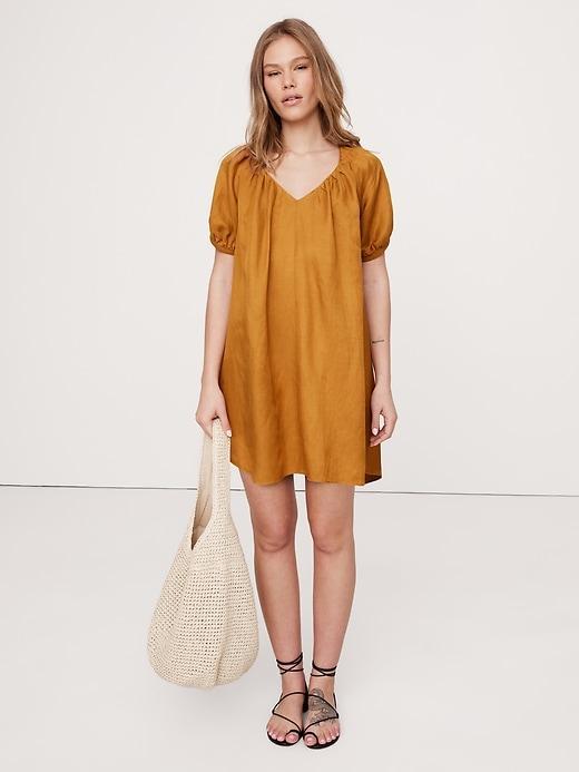 Viscose-Linen Mini Dress Product Image