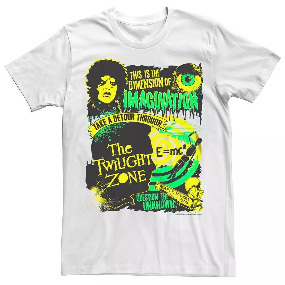 Men's The Twilight Zone Dimension Of Imagination Tee, Size: Medium, White Product Image