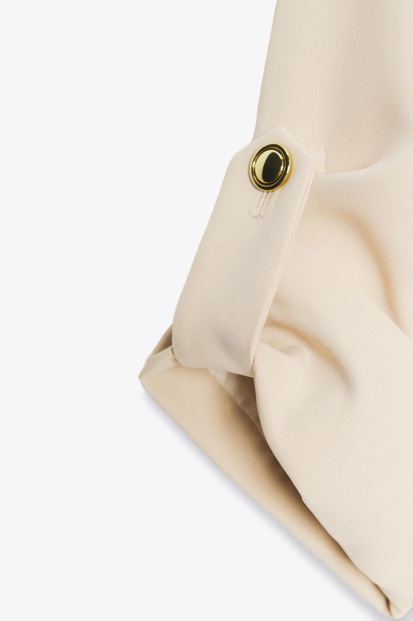 DOUBLE BREASTED BLAZER WITH TABBED SLEEVES Product Image