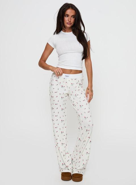 Lullabies Pointelle Sleep Pant Yellow Product Image