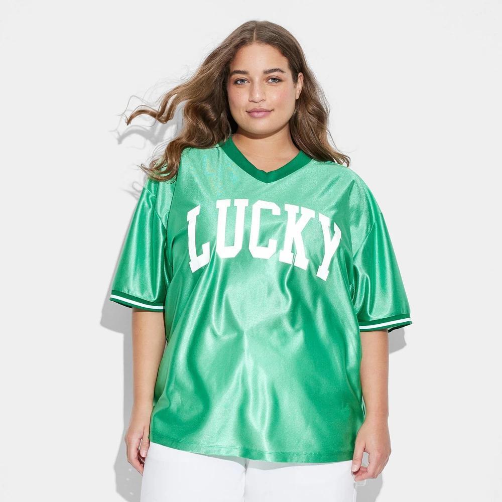 Womens St. Patricks Day Lucky 07 Graphic Jersey Product Image