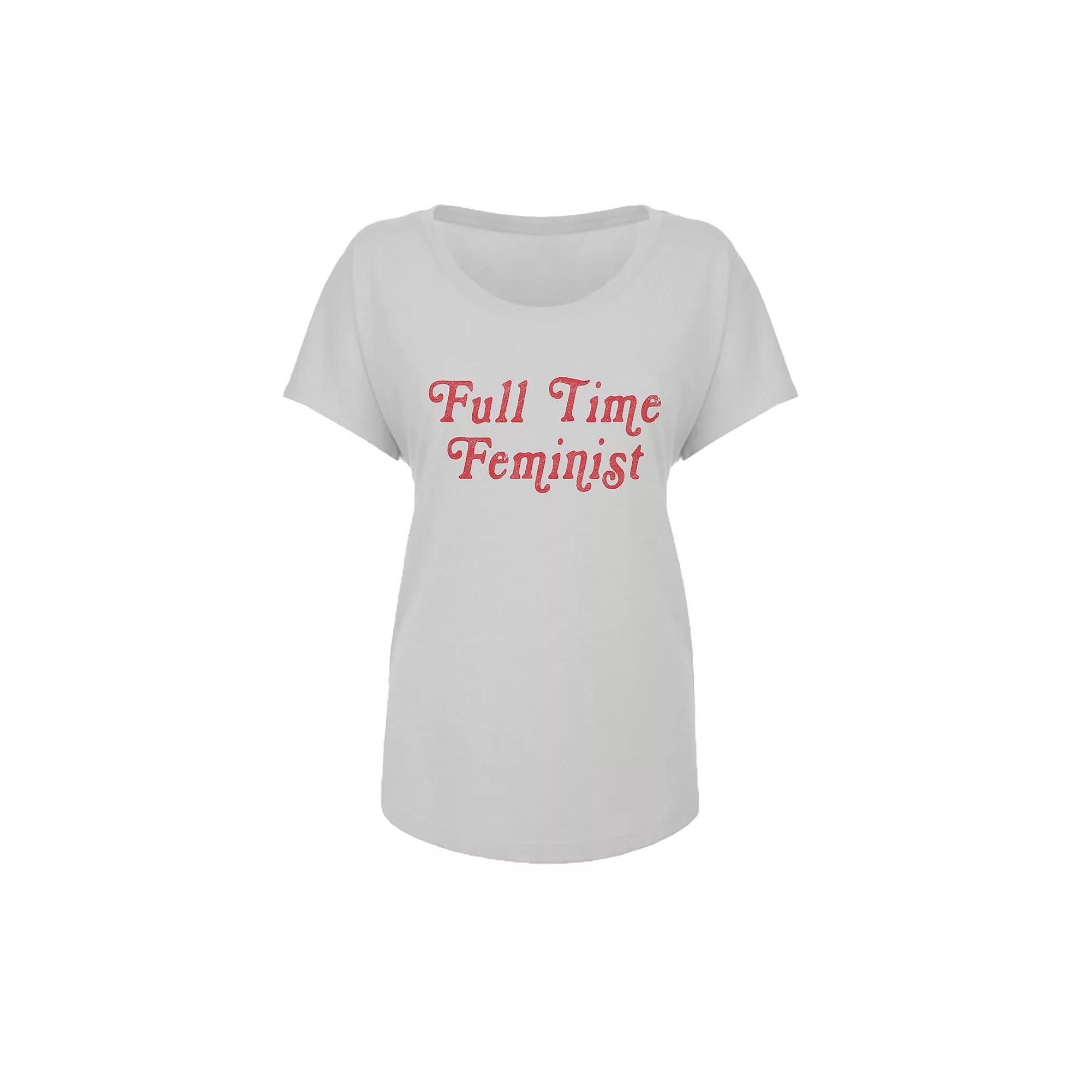 Junior's Grayson Threads Full Time Graphic Tee, Women's,  Product Image