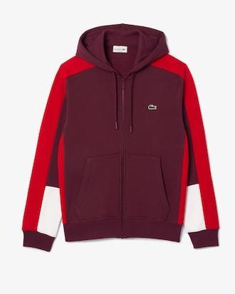 Men's Zip-Up Colorblock Hoodie Product Image