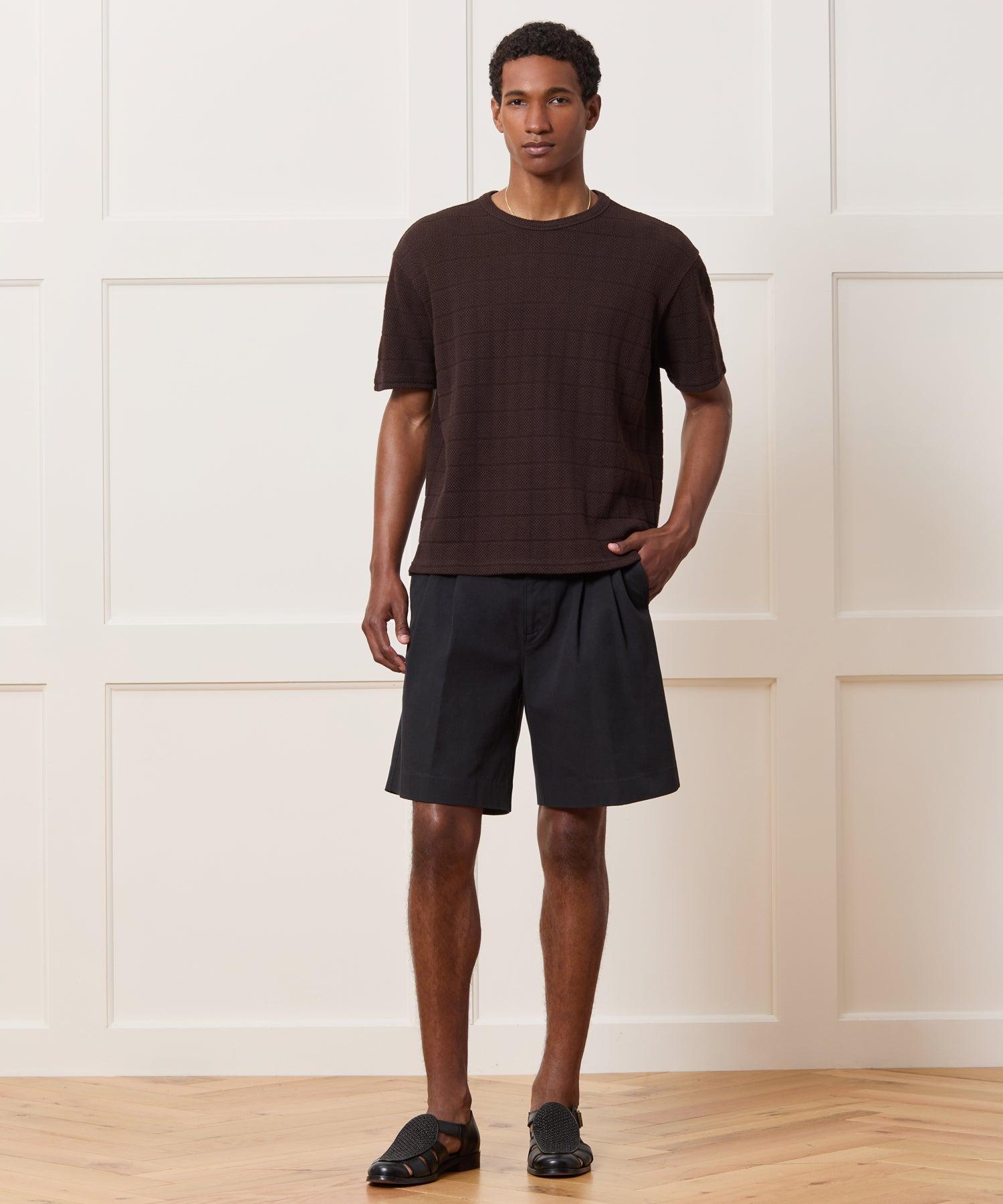 Relaxed Textured Cotton Tee Product Image