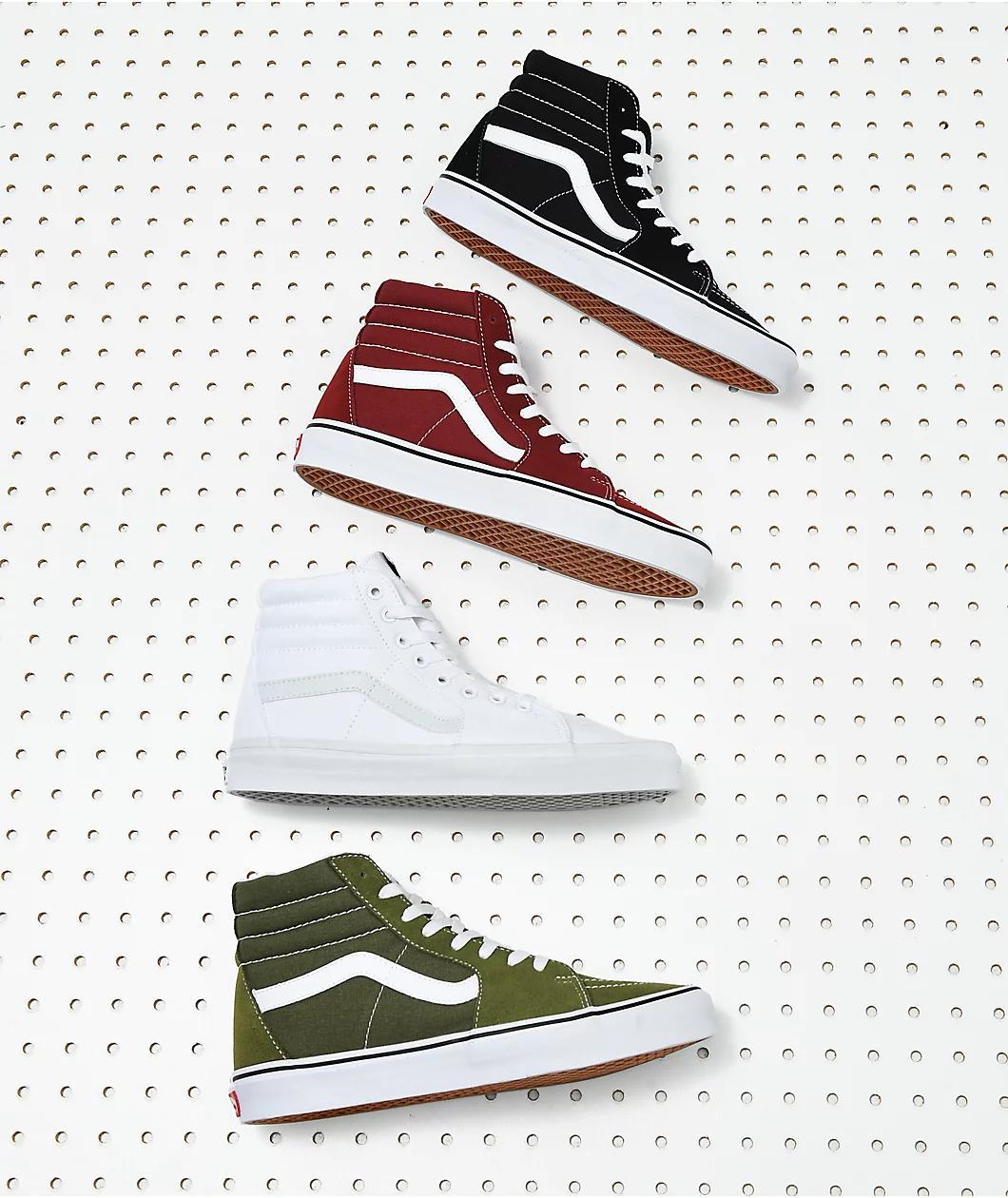 Vans Sk8-Hi Black & White Skate Shoes Product Image