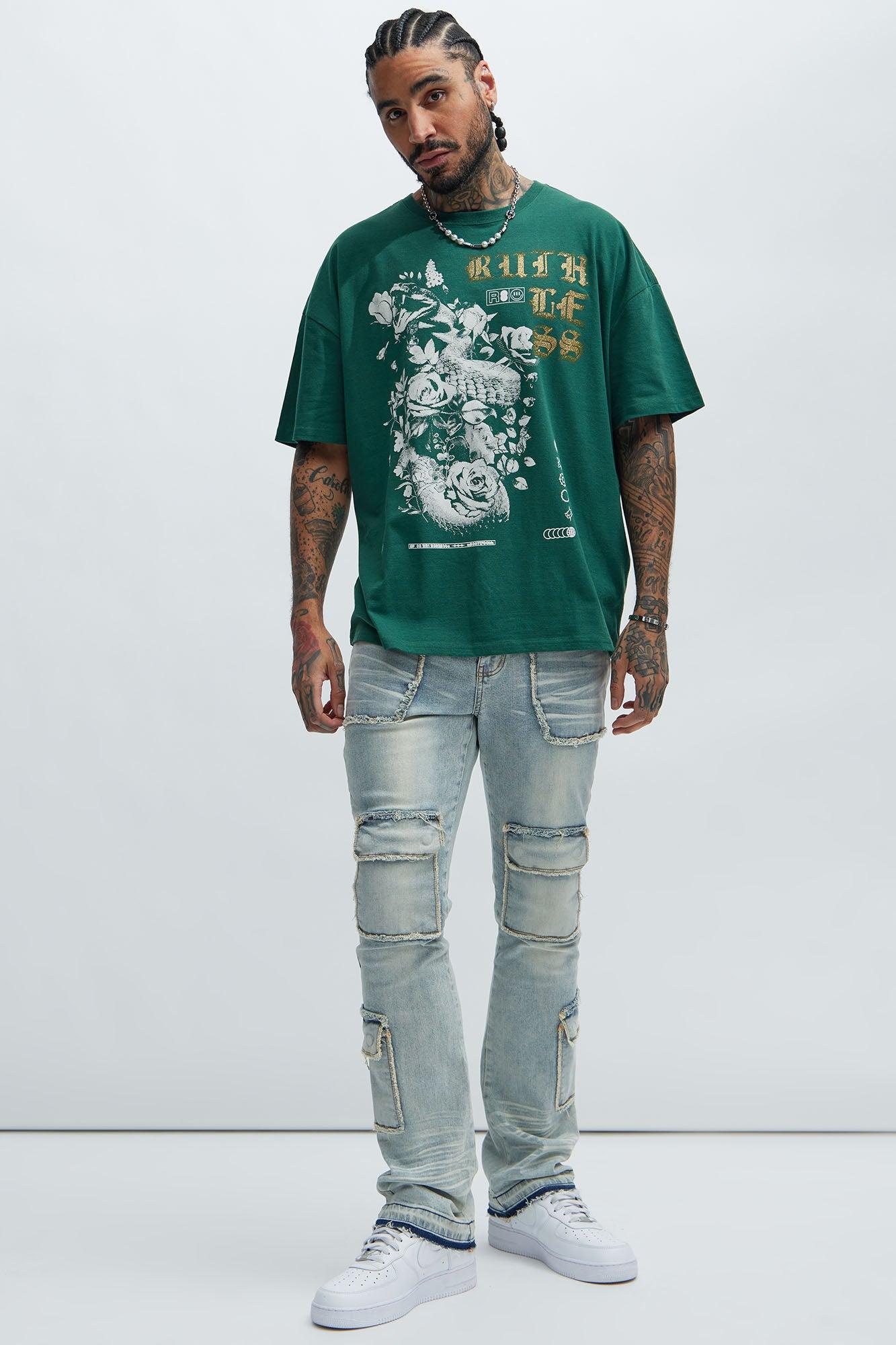 Ruthless Oversized Short Sleeve Tee - Hunter Product Image