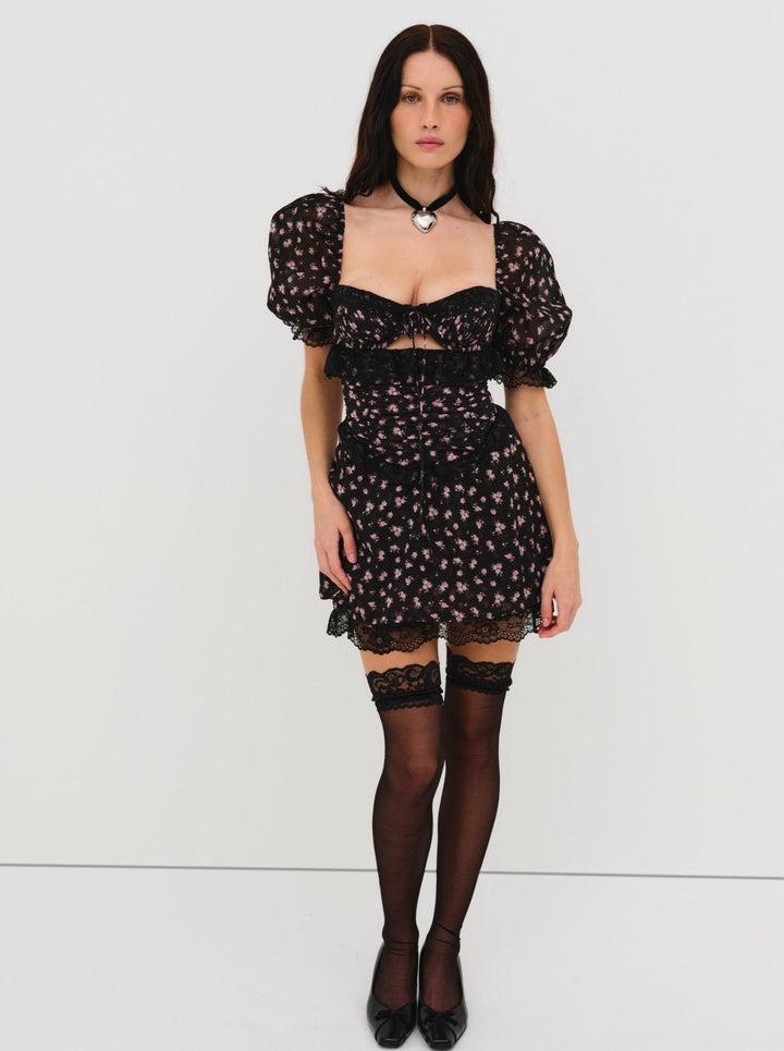 Noa Mini Dress — Black Product Image