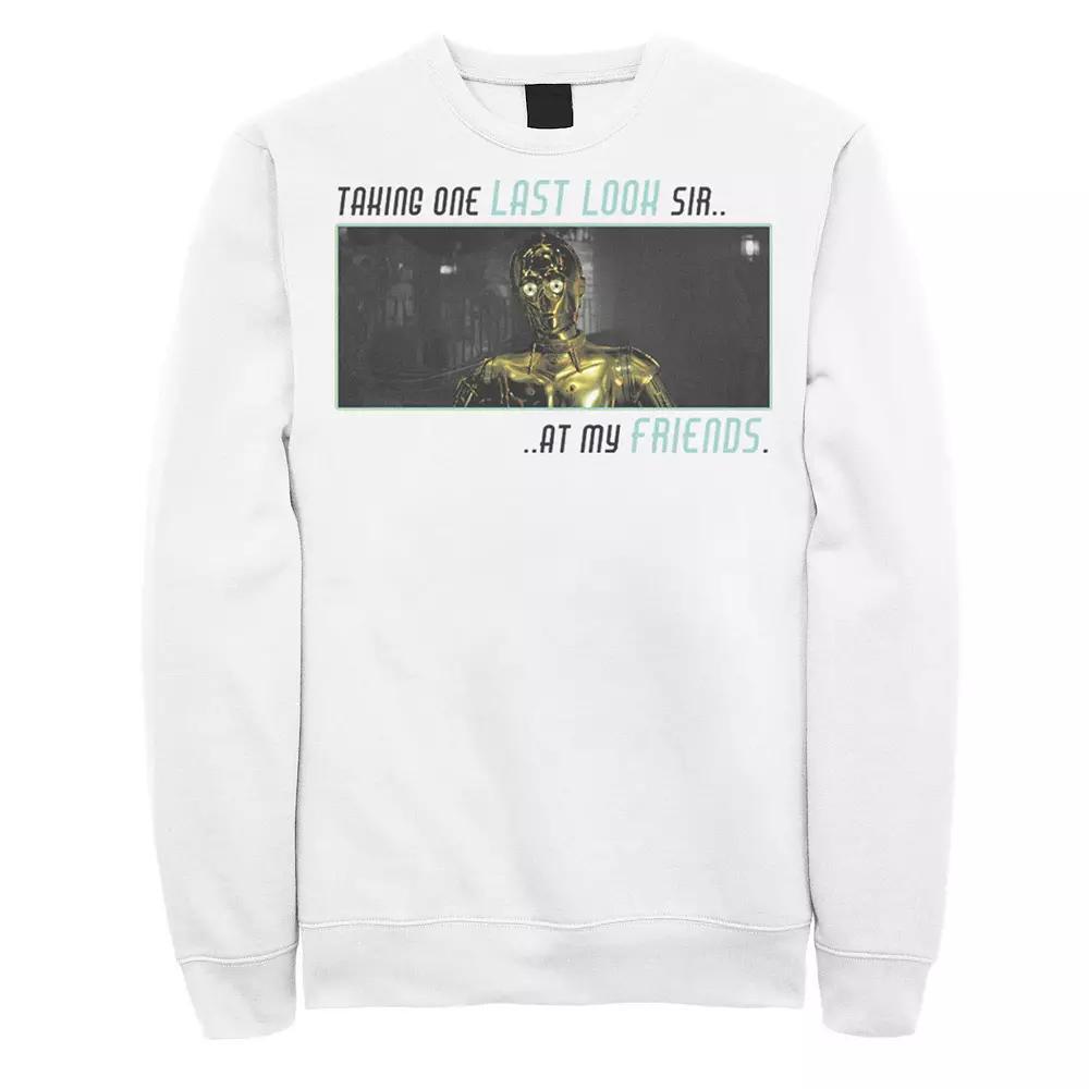 Men's Star Wars: The Rise Of Skywalker C-3PO Taking One Last Look Sweatshirt,  Product Image