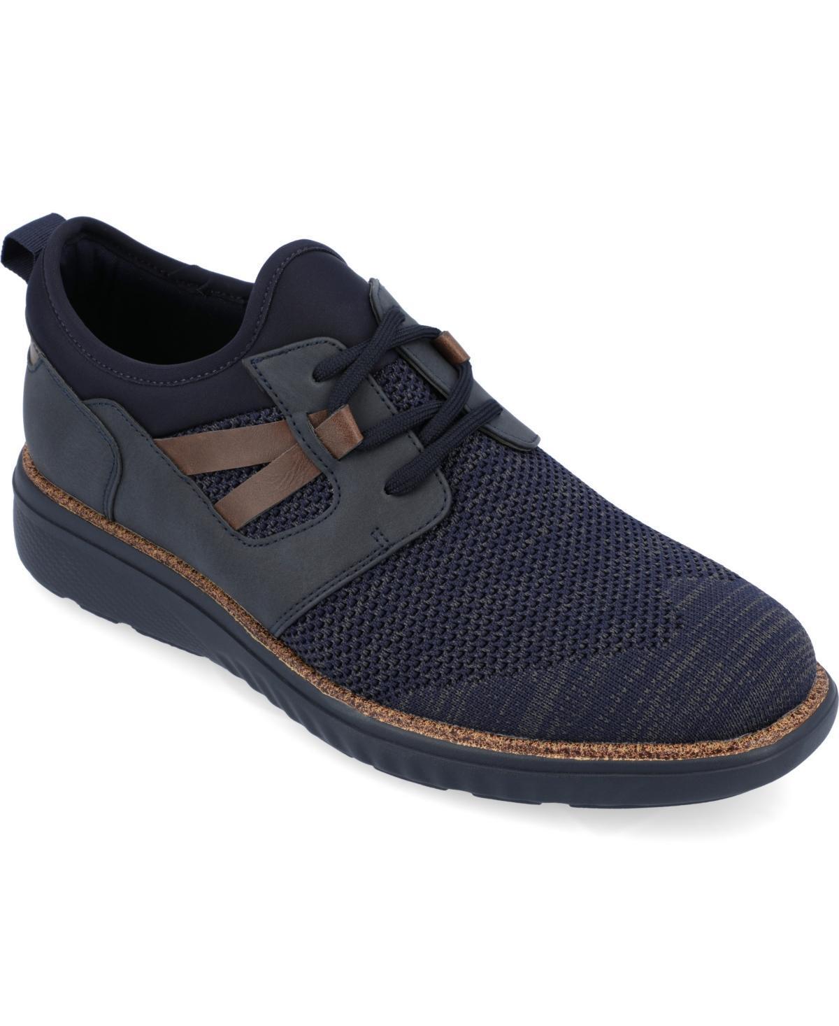 VANCE Claxton Mens Knit Sneakers Blue Product Image