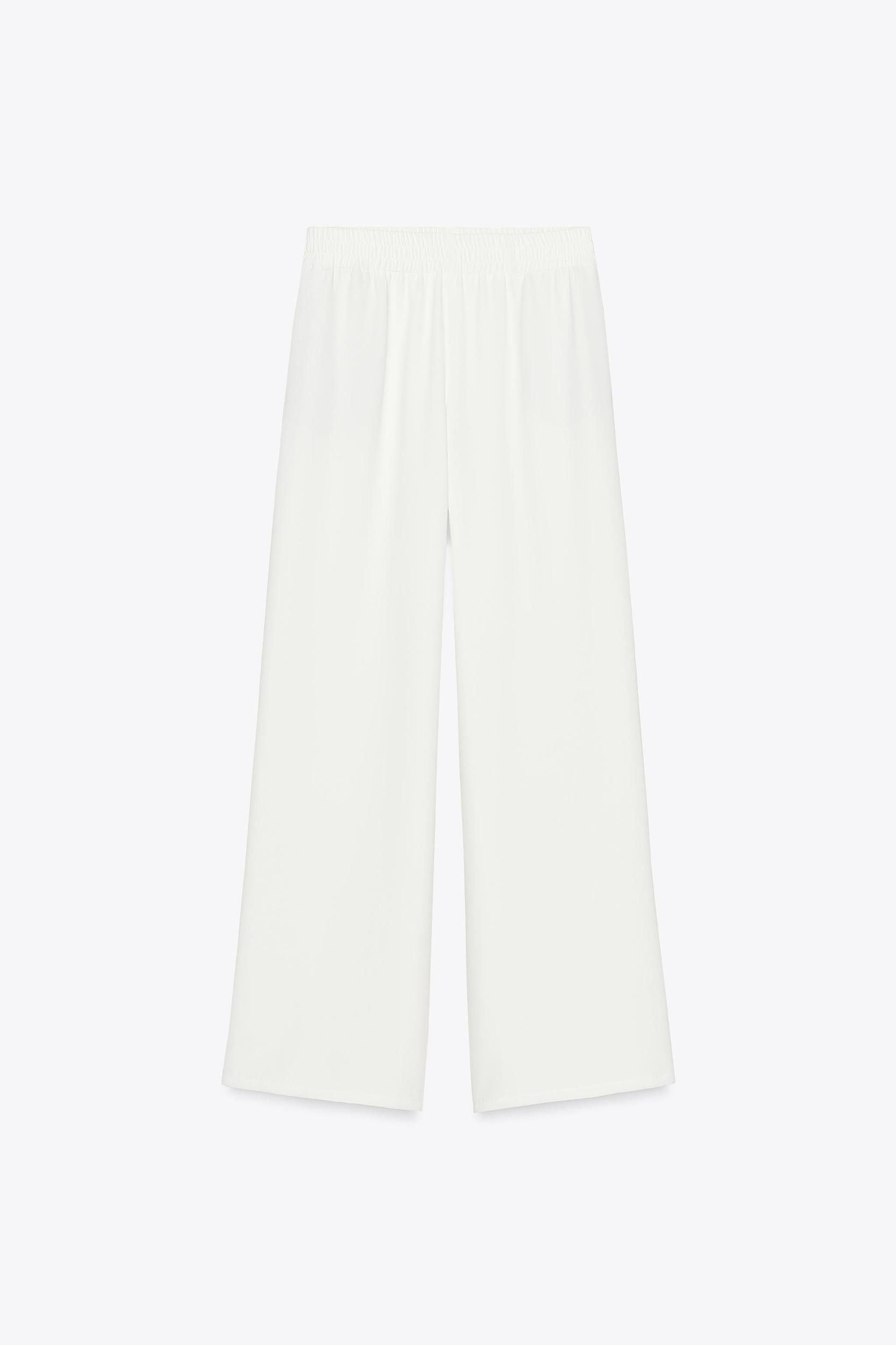 CREPE WIDE LEG PANTS Product Image