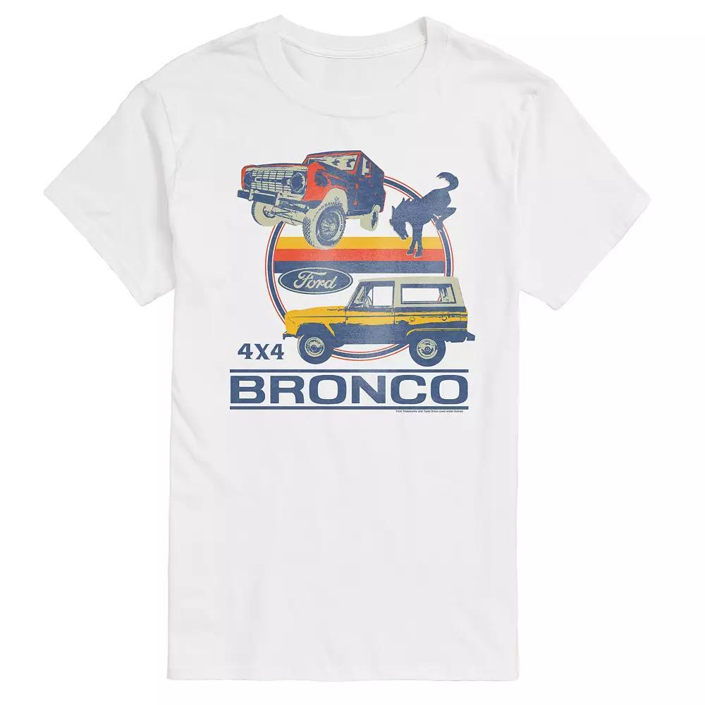 Men's Ford Retro Bronco 4x4 Graphic Tee, Size: Medium, White Product Image