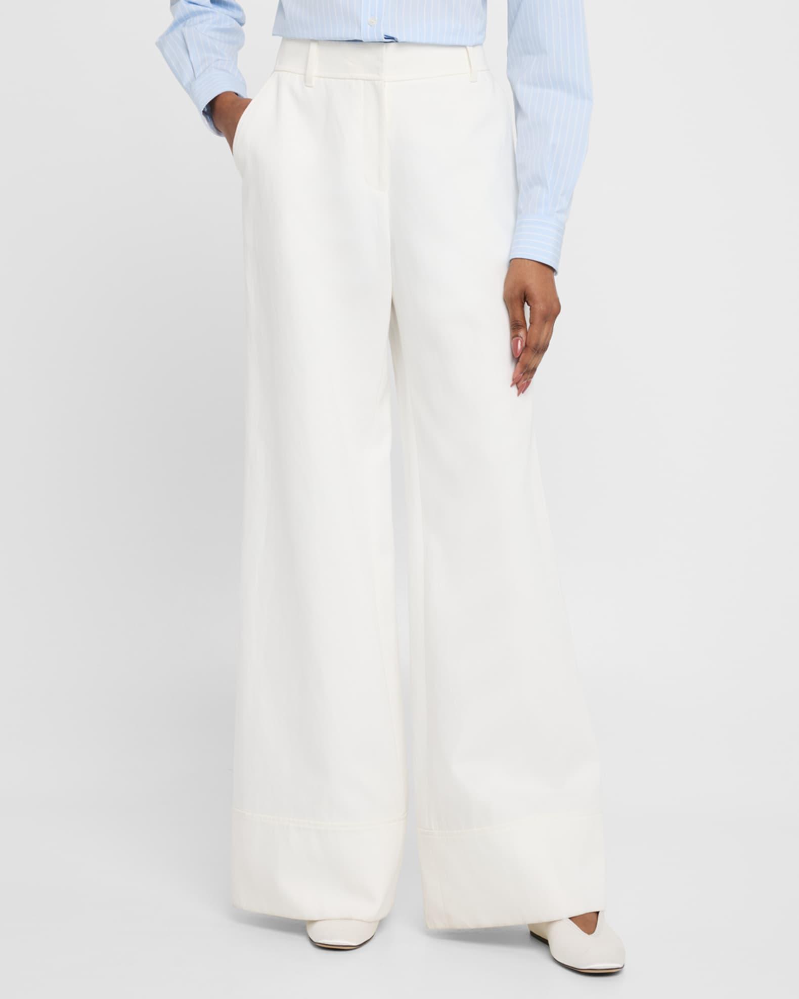 Charles Wide-Leg Twill Pants Product Image