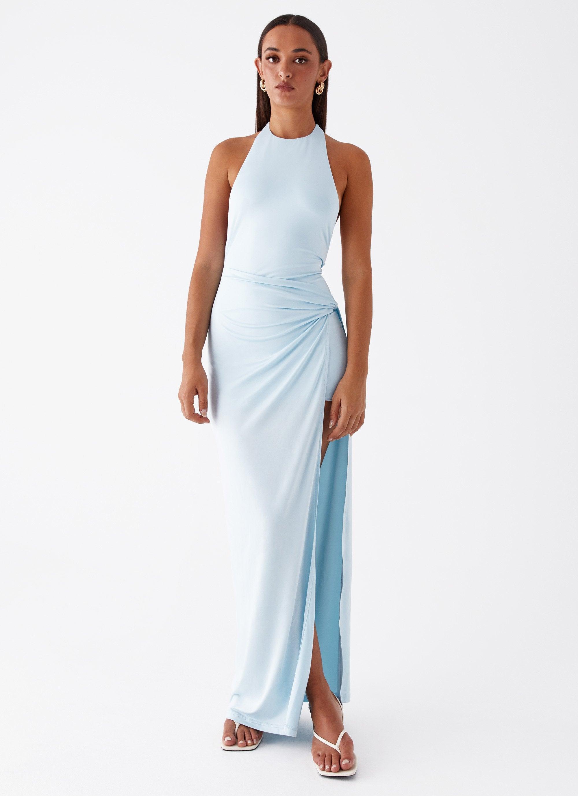 Oceana Maxi Dress - Blue Girls Product Image