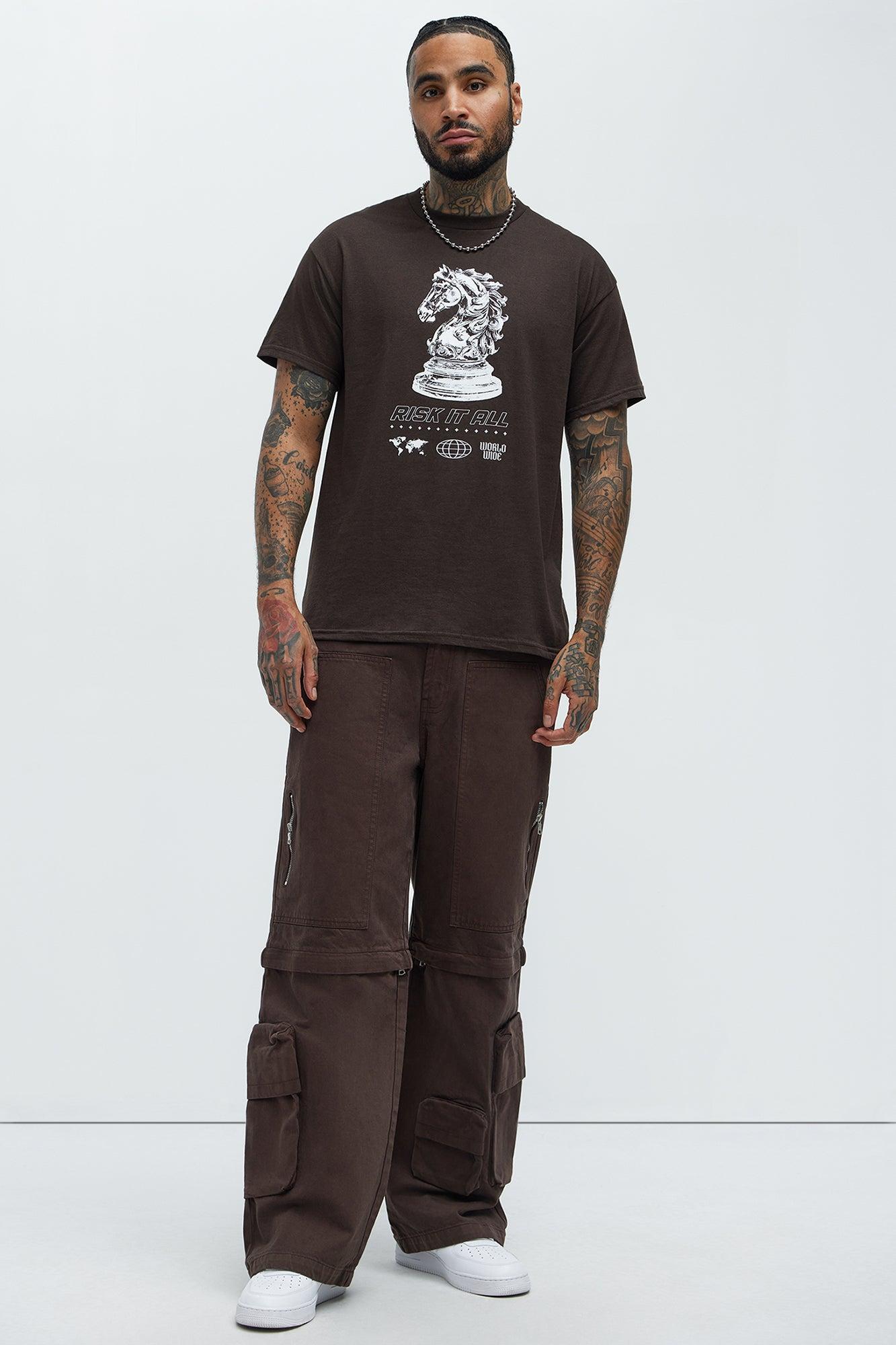 Risk It All Knight Short Sleeve Tee - Brown Product Image