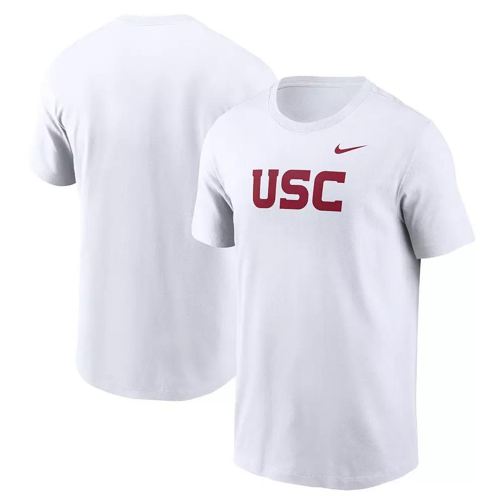 Men's Nike White USC Trojans Primetime Wordmark T-Shirt,  Product Image