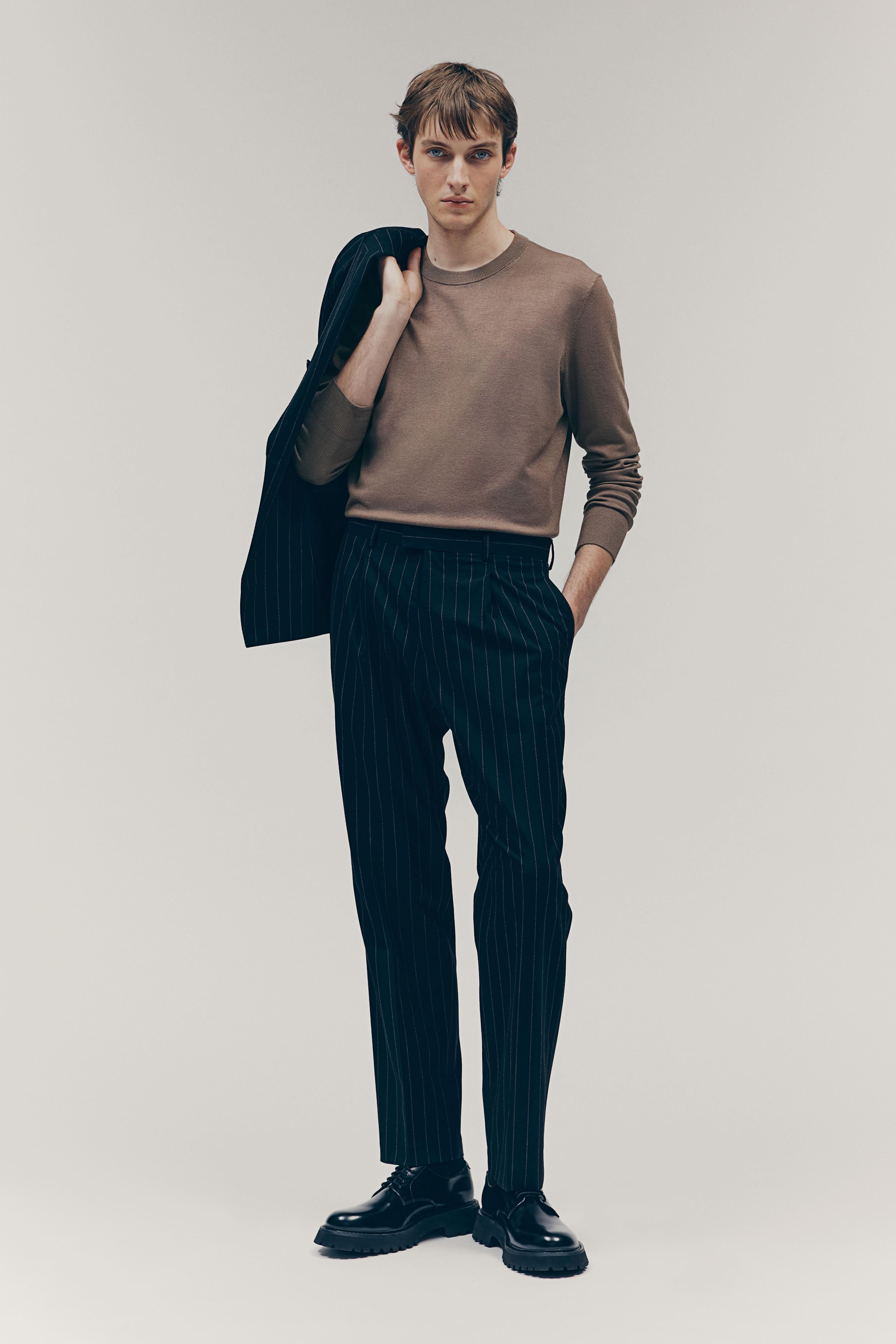 Slim Fit Fine-Knit Sweater Product Image