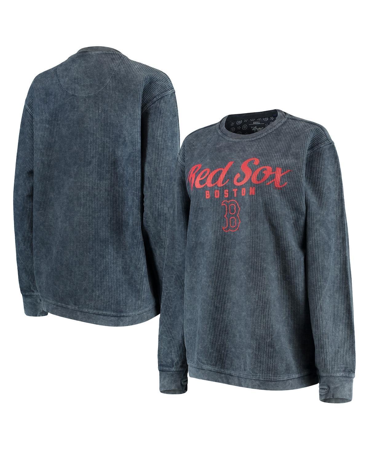 Womens G-III 4Her by Carl Banks Boston Red Sox Comfy Cord Pullover Sweatshirt Blue Product Image