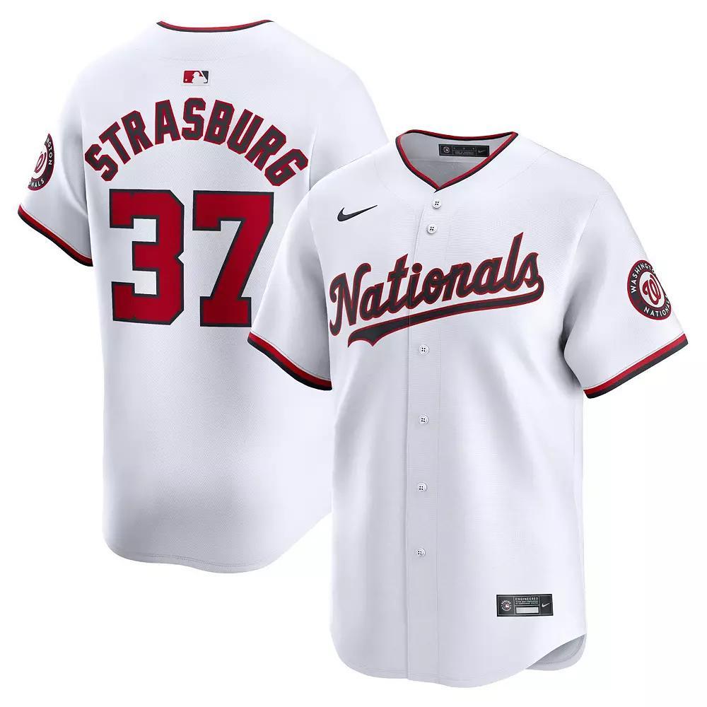 Men's Nike Stephen Strasburg White Washington Nationals Home Limited Player Jersey, Size: Large Product Image