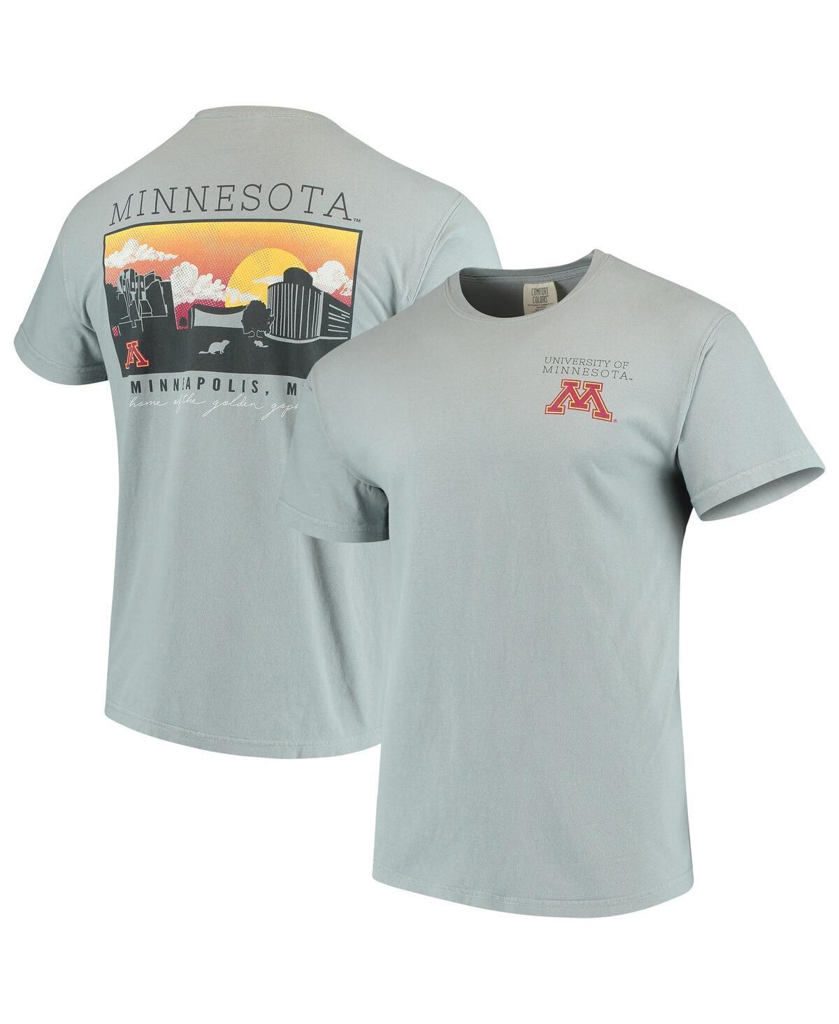 Mens Gray Minnesota Golden Gophers Team Comfort Colors Campus Scenery T-Shirt Product Image