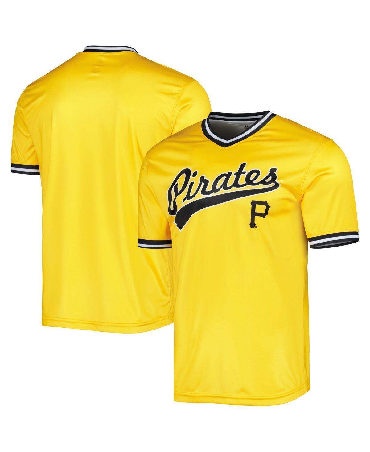 Mens Stitches Yellow Pittsburgh Pirates Cooperstown Collection Team Jersey - Yellow Product Image