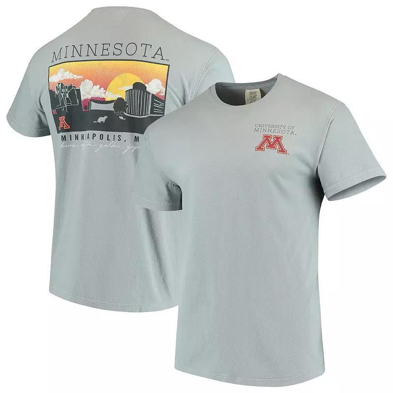 Mens Gray Minnesota Golden Gophers Team Comfort Colors Campus Scenery T-Shirt Product Image