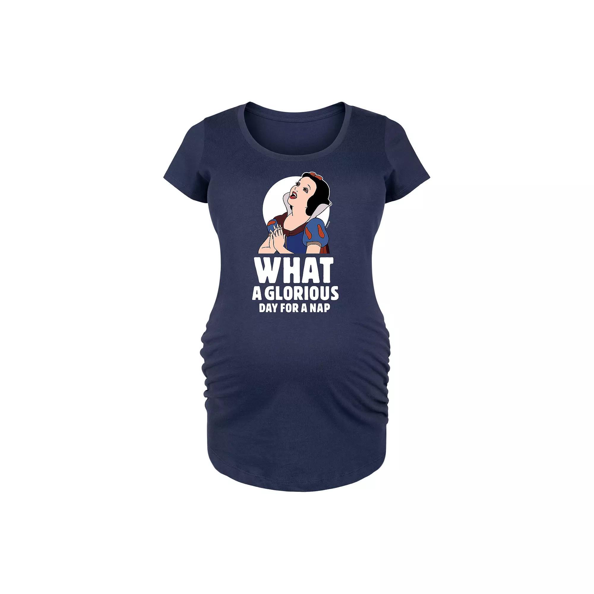 Disney Princess Snow White Maternity Nap Graphic Tee, Women's,  Product Image