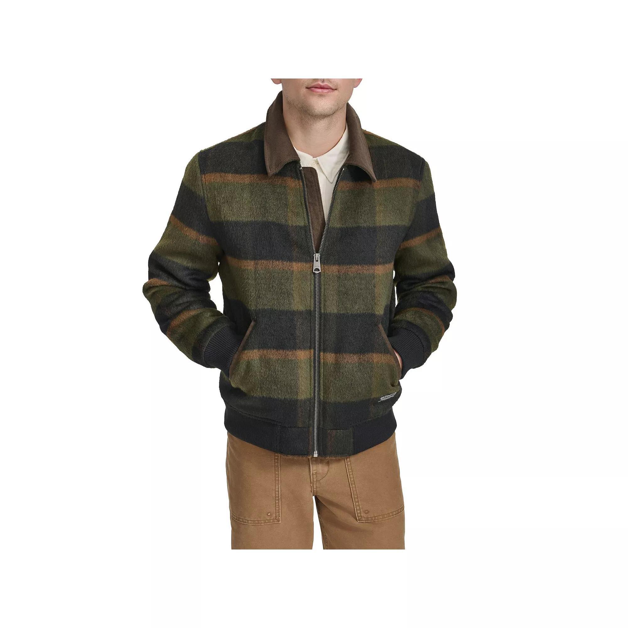 Men's Levi's® Wool Plaid Jacket, Size: Medium, Ivory Product Image