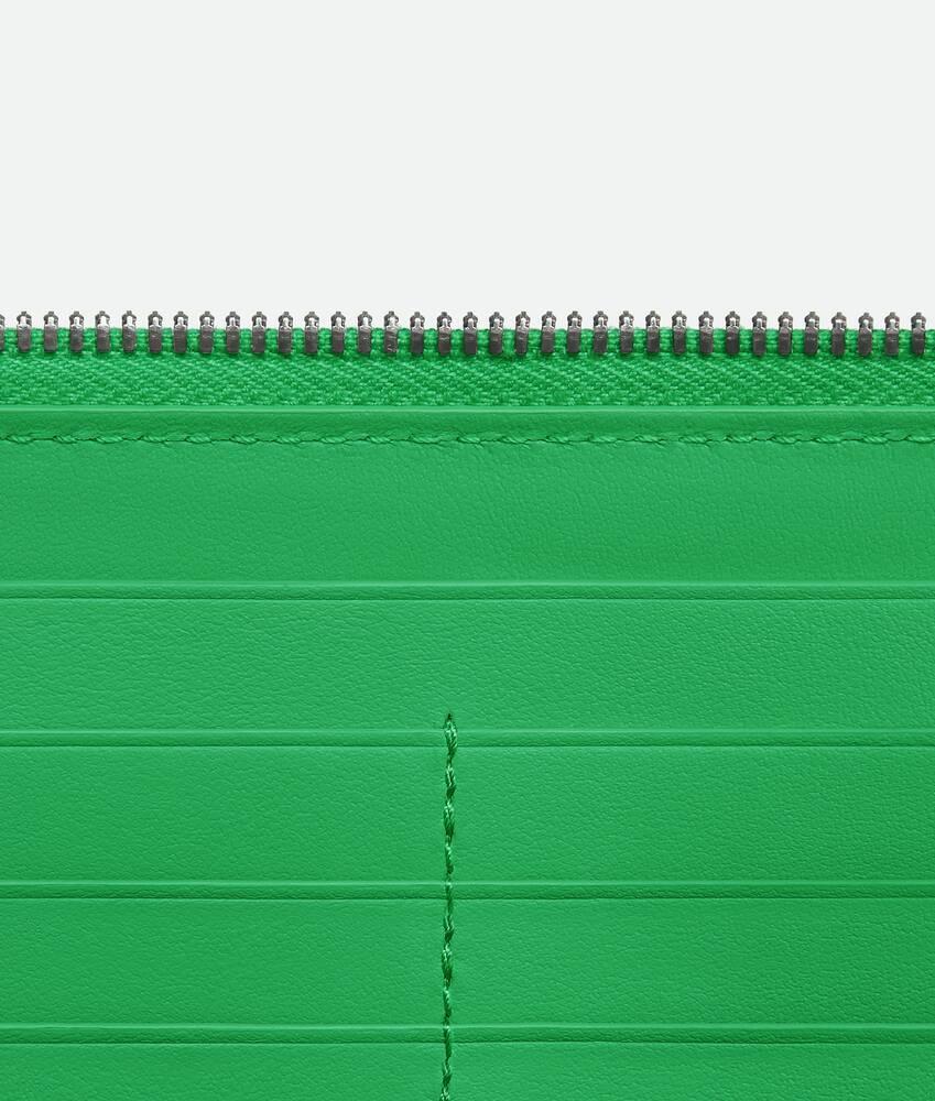 Men's Intrecciato Zip Around Wallet in Parakeet Product Image