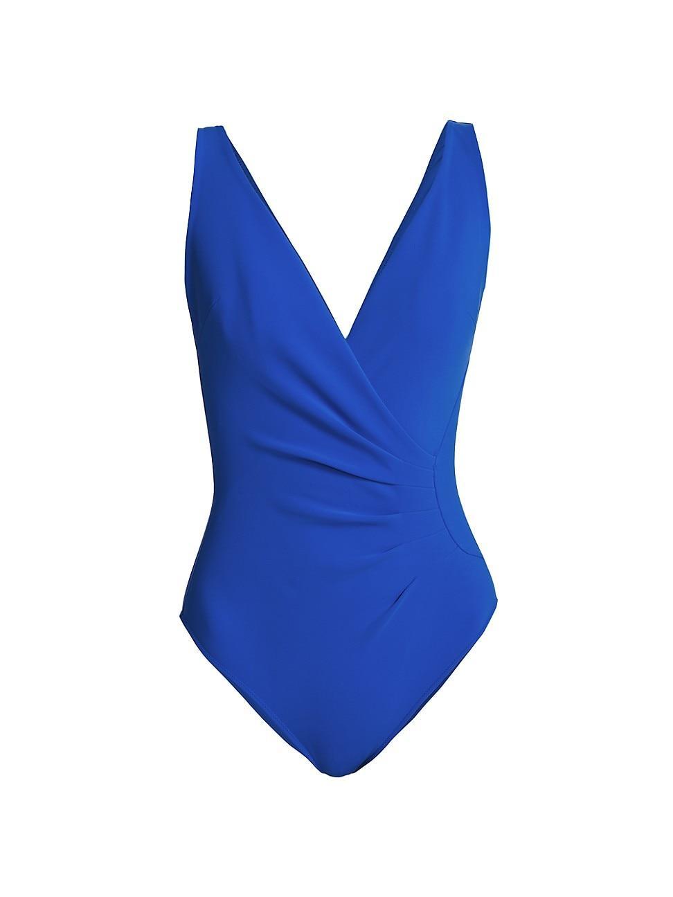 Womens Verde Surplice One-Piece Swimsuit Product Image