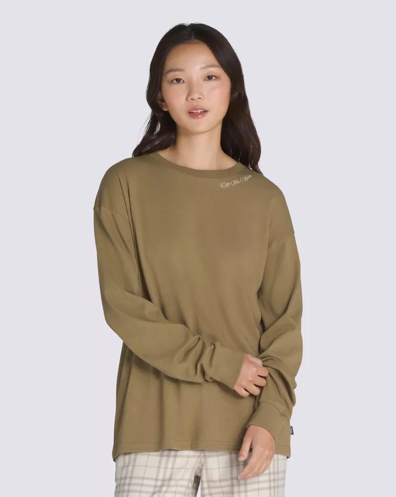 Sliced Oversized Long Sleeve T-Shirt Product Image